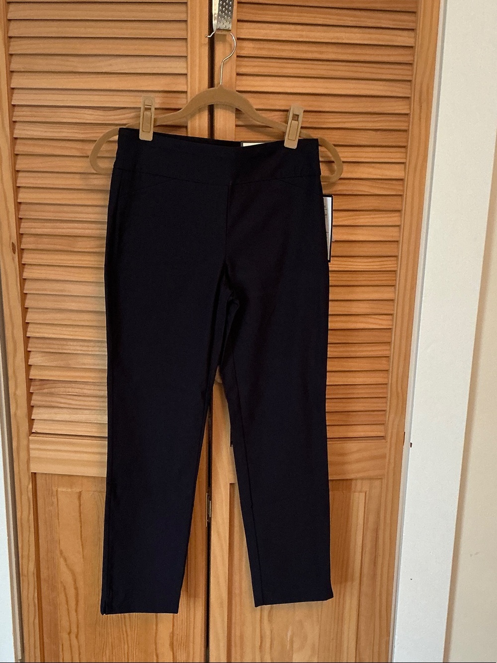 Charter Club Black Cropped Ponte Ankle Pants